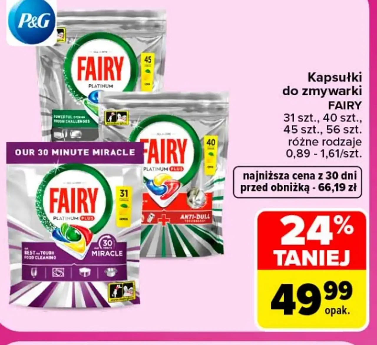 Kapsułki do zmywarki Fairy