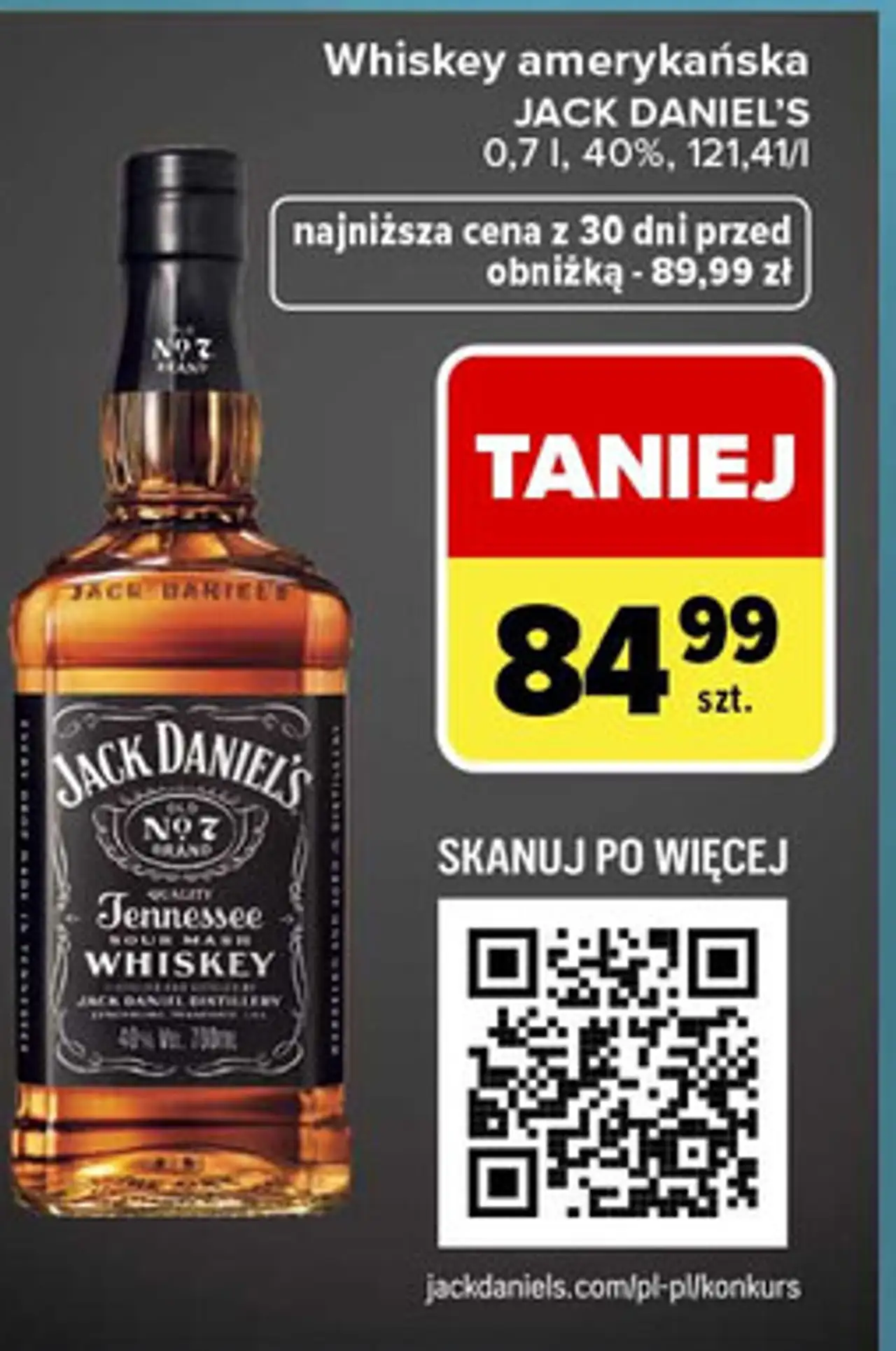 Whiskey amerykańska JACK DANIEL'S