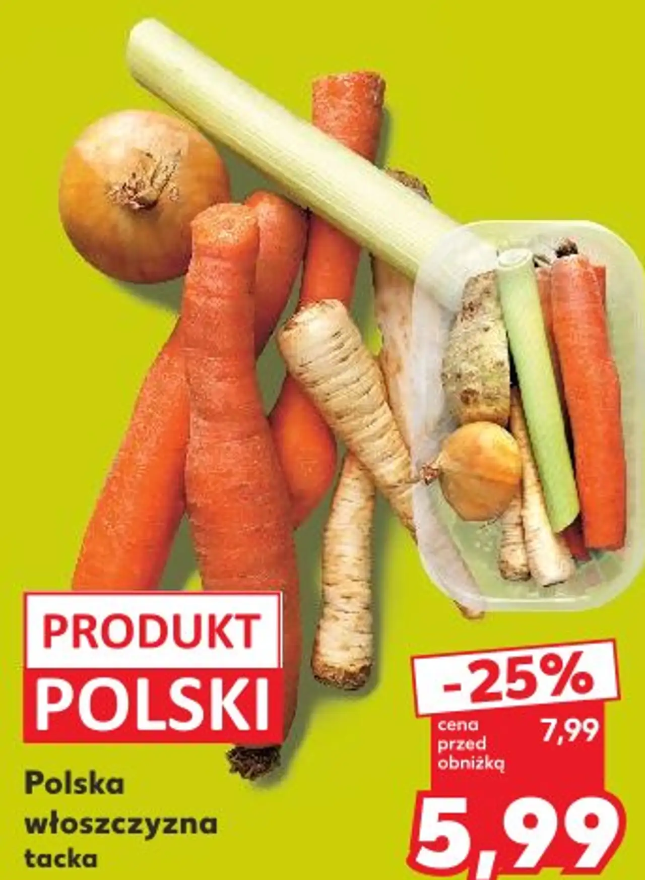 Polska włoszczyzna tacka