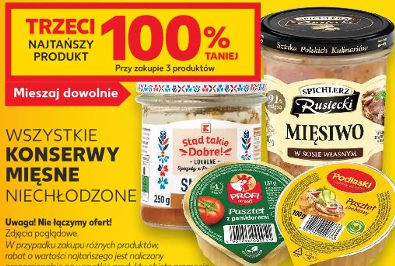 Wszystkie konserwy mięsne niechłodzone (Stad takie Dobre!, Rusiecki, Podlaski, Profi)