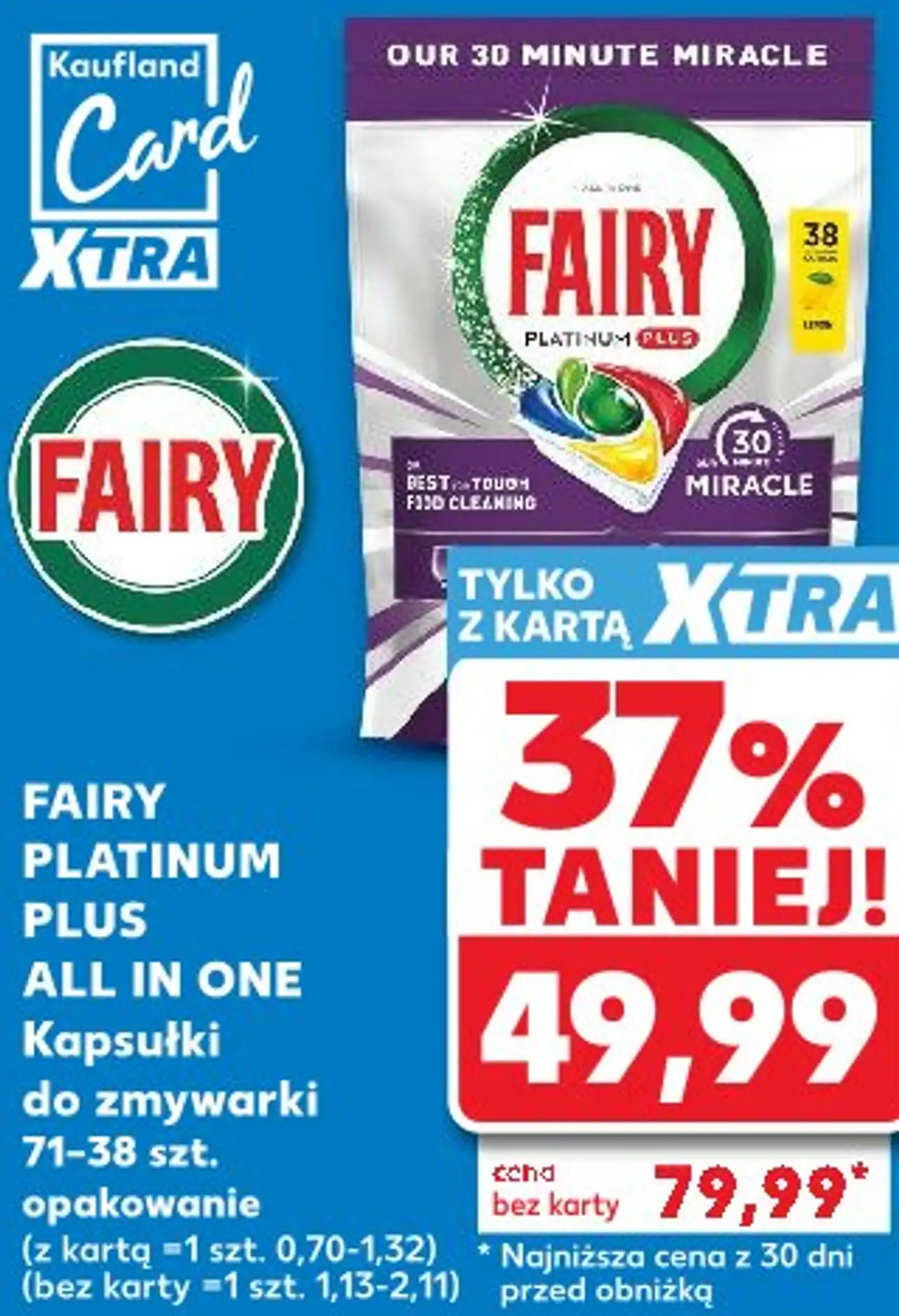 Fairy Platinum Plus All in One Kapsułki do zmywarki