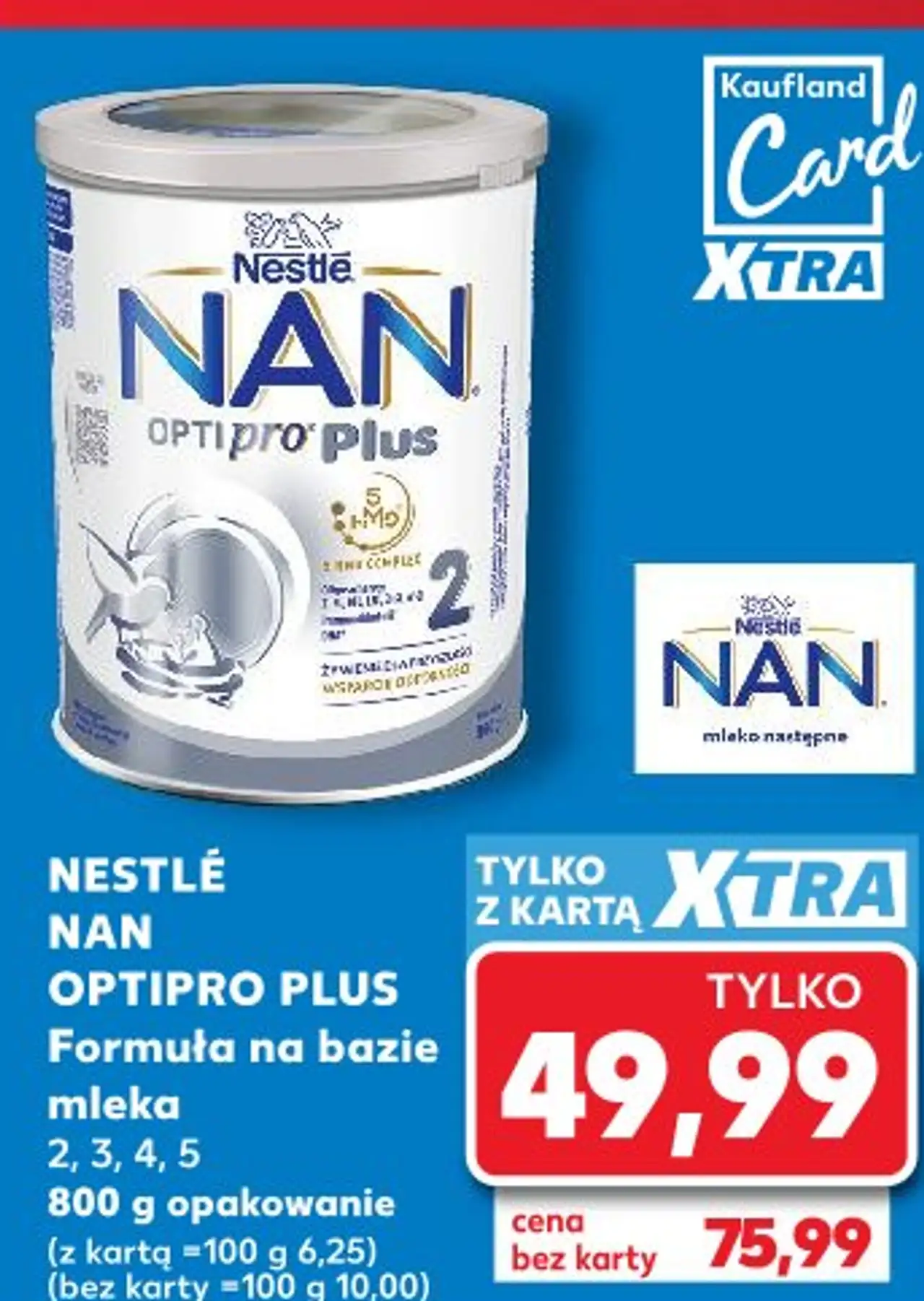 Nestle NAN OPTIPRO Plus Formula na bazie mleka
