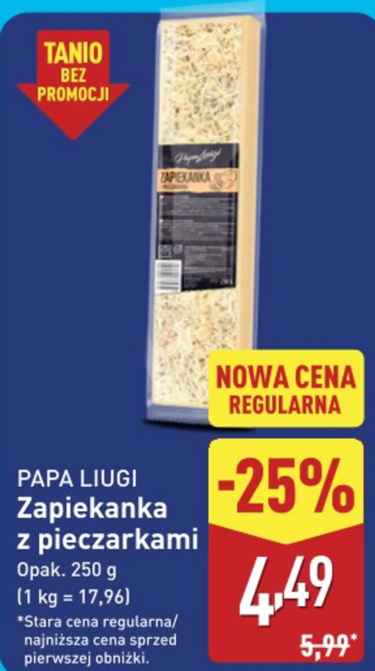 PAPA LIUGI Zapiekanka z pieczarkami