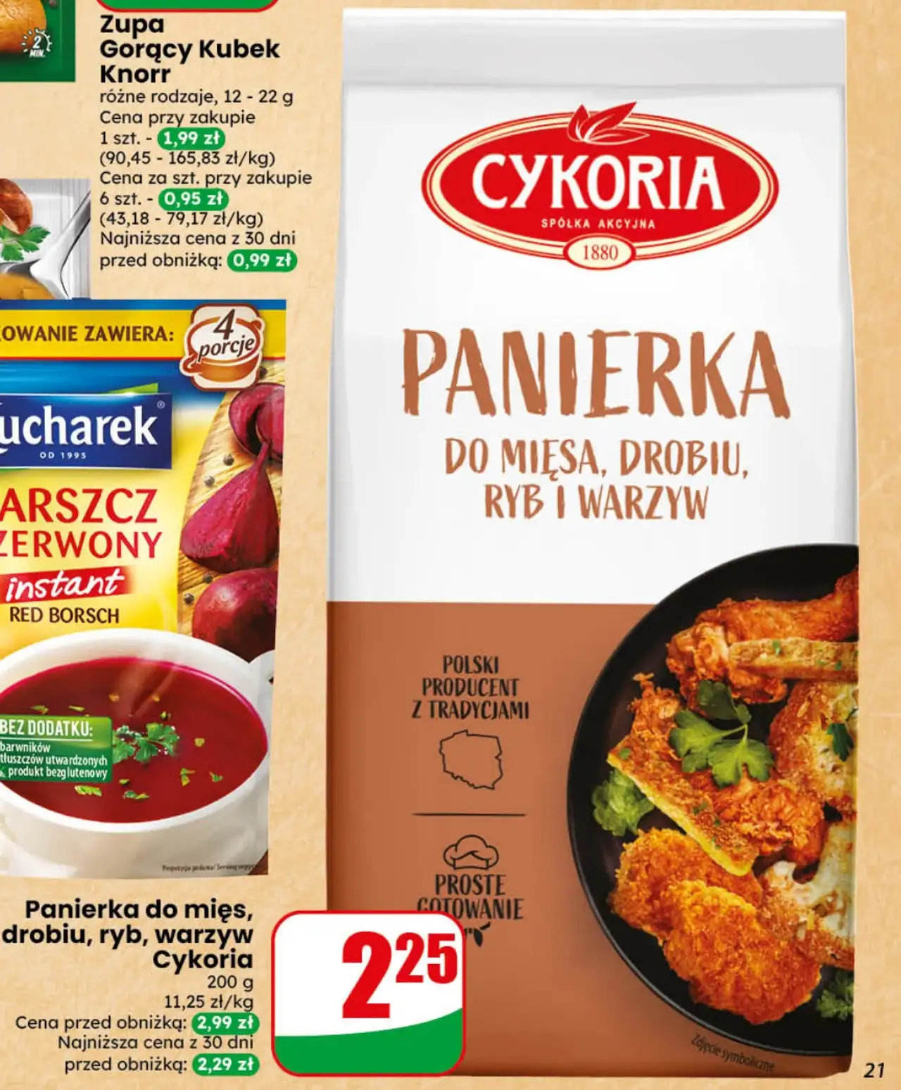 Panierka do mięs, drobiu, ryb, warzyw Cykoria