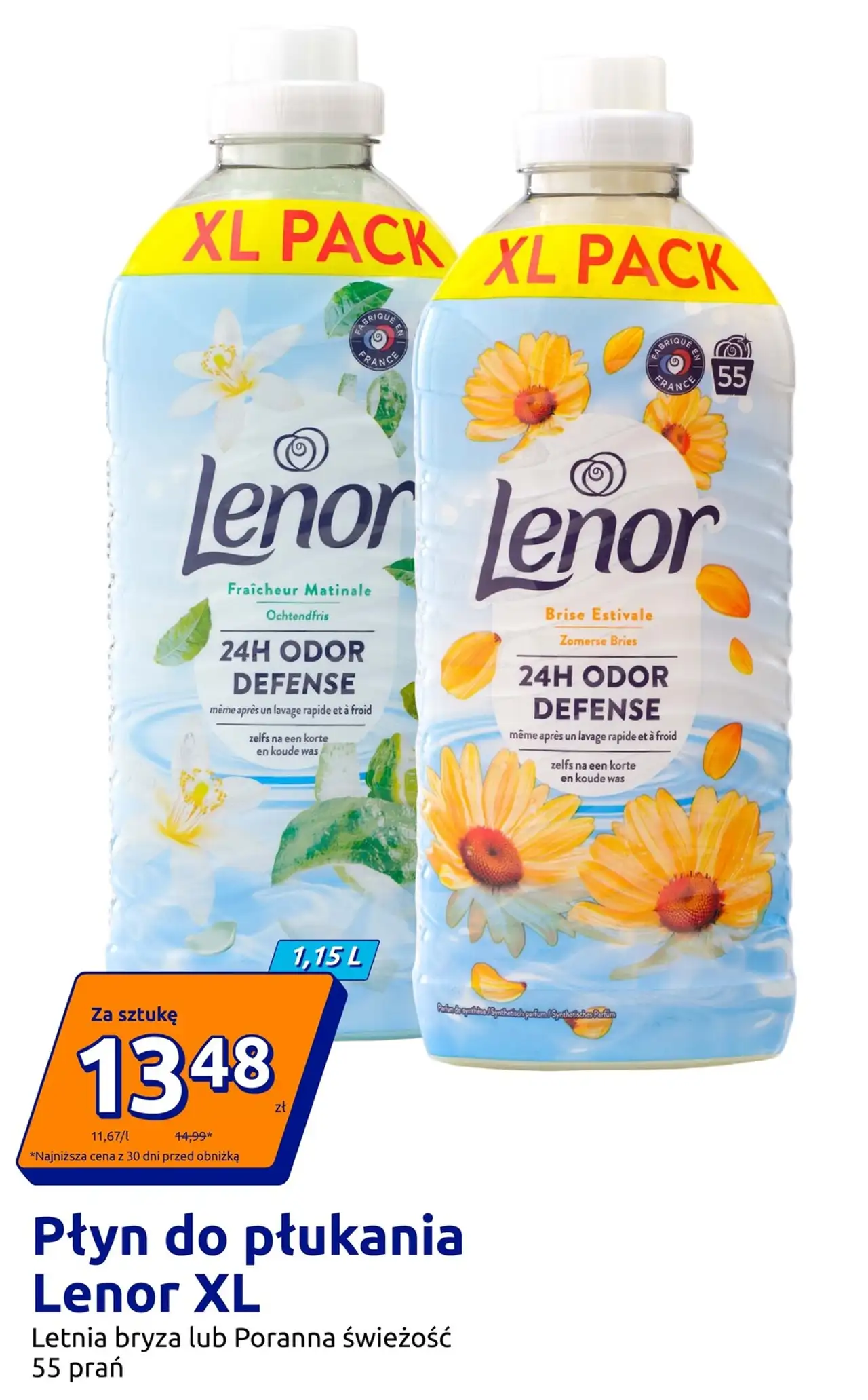 Płyn do płukania Lenor XL Letnia bryza lub Poranna świeżość