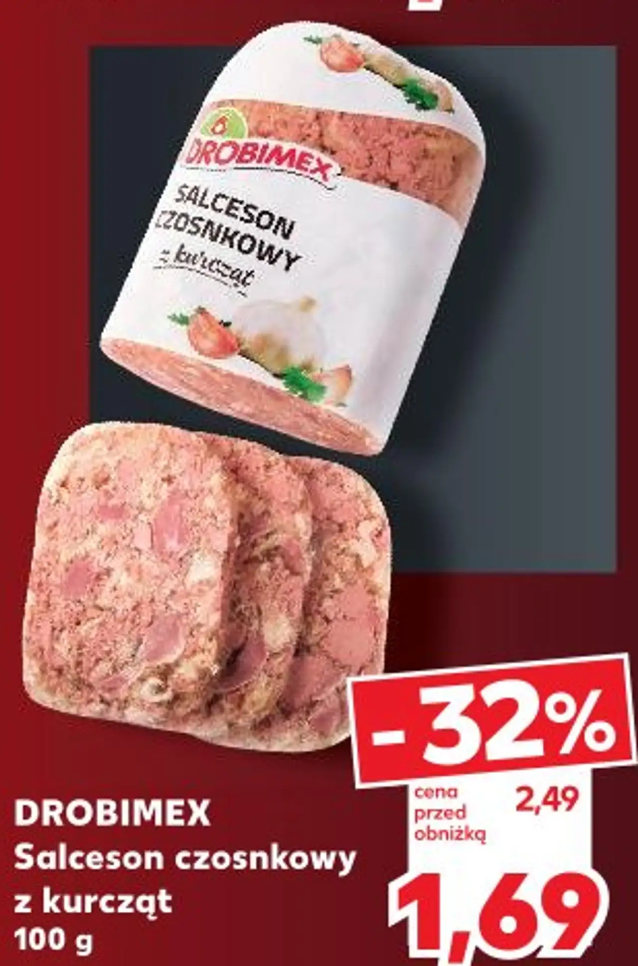 DROBIMEX Salceson czosnkowy z kurcząt