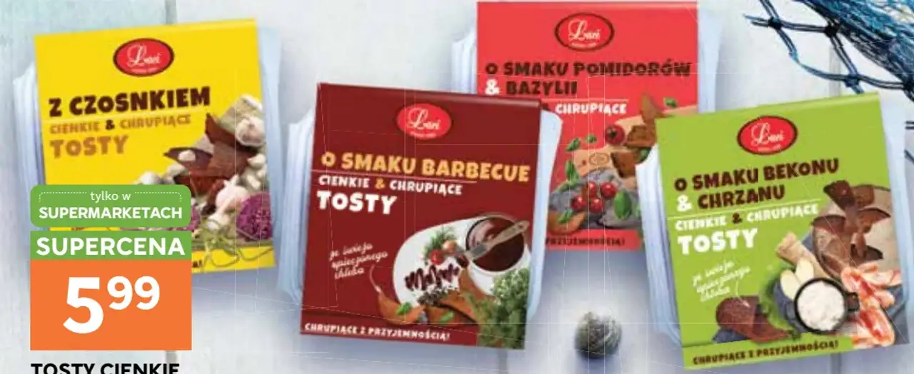 Tosty cienkie & chrupiące Laci