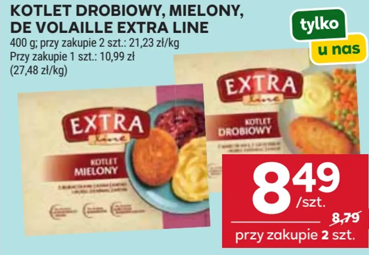 Kotlet drobiowy, mielony, de volaille Extra Line