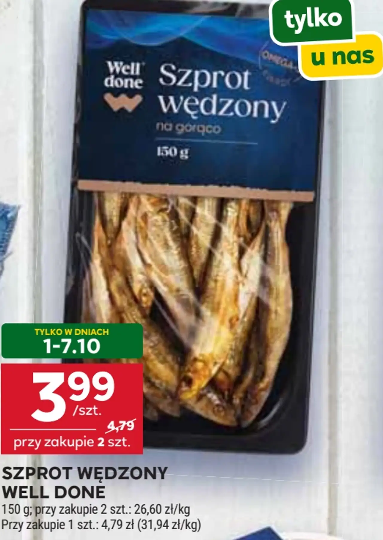 Szprot wędzony na gorąco Well Done