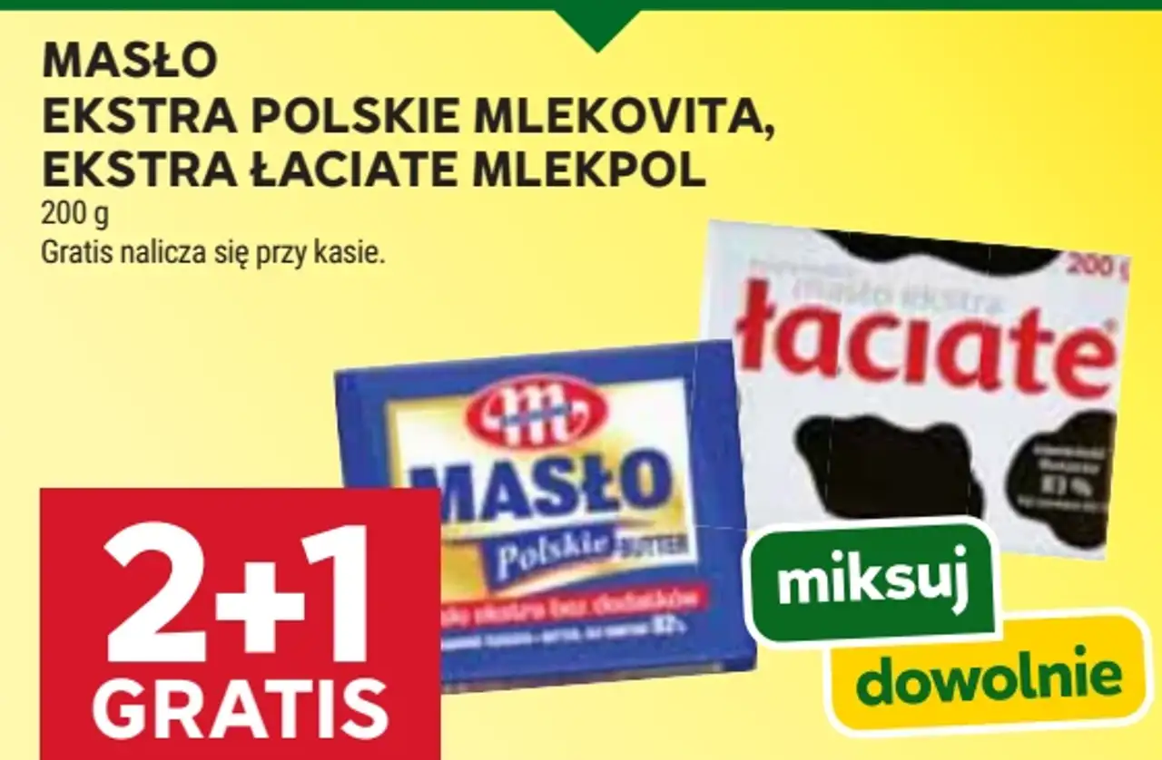 Masło Ekstra Polskie Mlekovita, Ekstra Łaciate Mlekpol