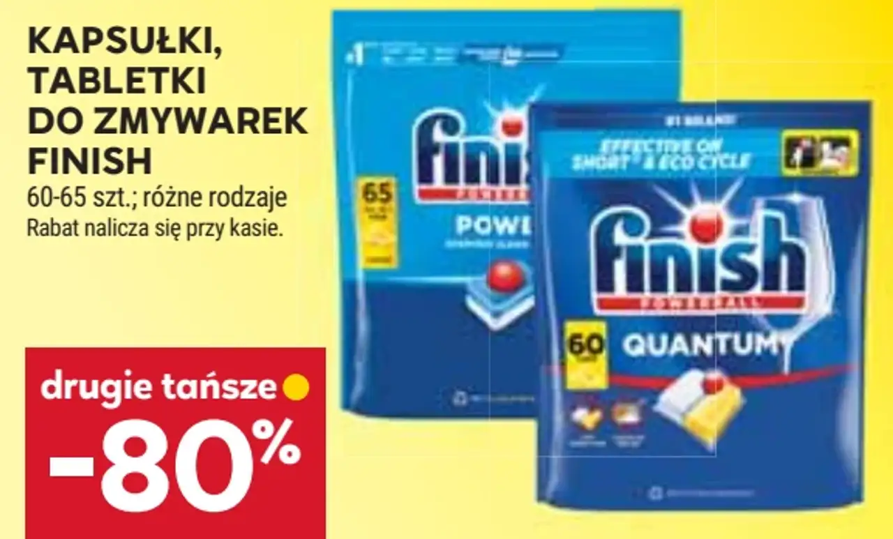 Kapsułki, tabletki do zmywarek Finish