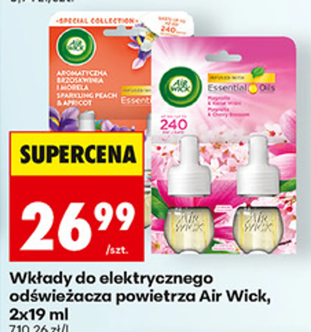 Wkłady do elektrycznego odświeżacza powietrza Air Wick, 2x19 ml