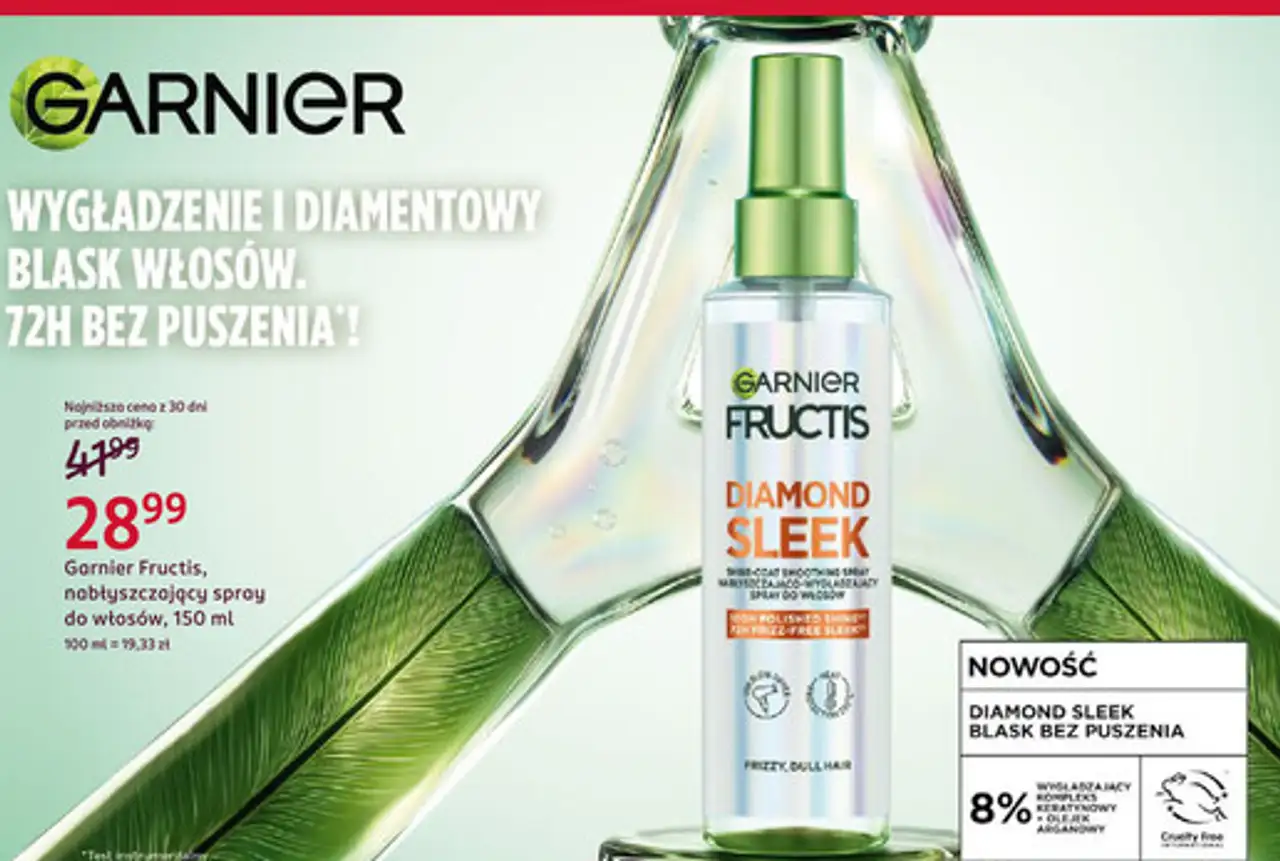 Garnier Fructis, nabłyszczający spray do włosów, 150 ml