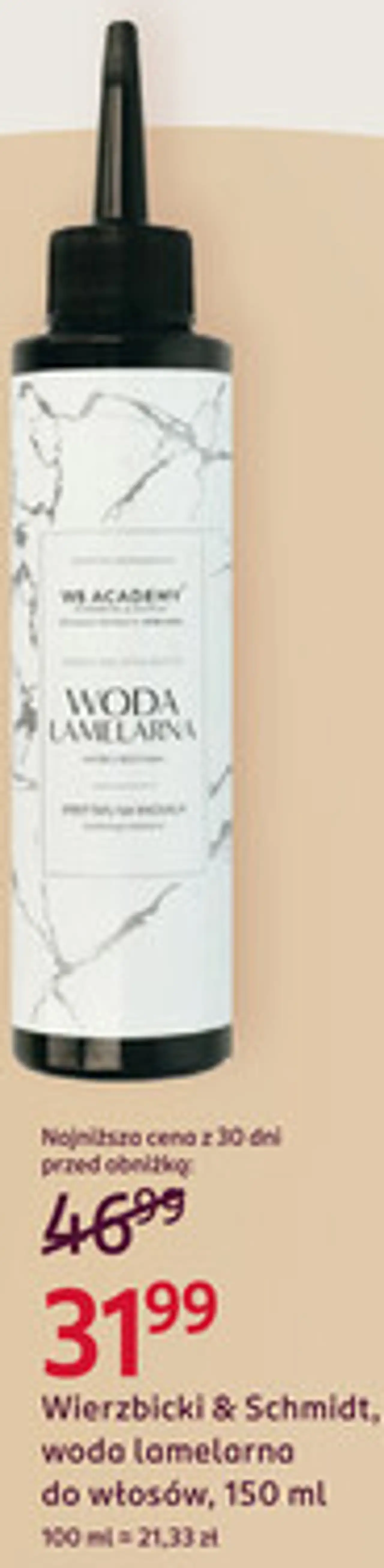 Wierzbicki & Schmidt, woda lamelarna do włosów, 150 ml