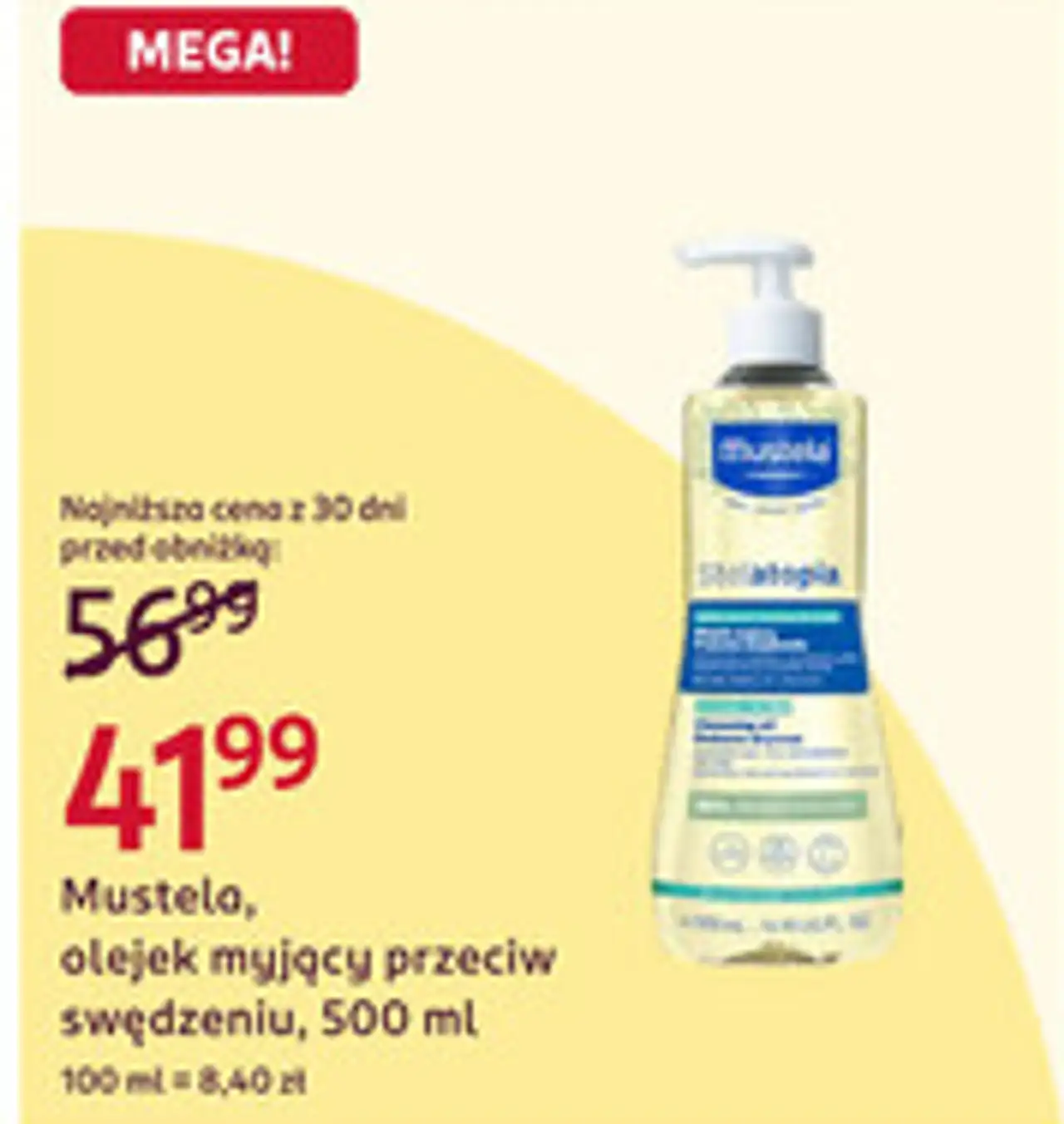 Mustela, olejek myjący przeciw swędzeniu, 500 ml