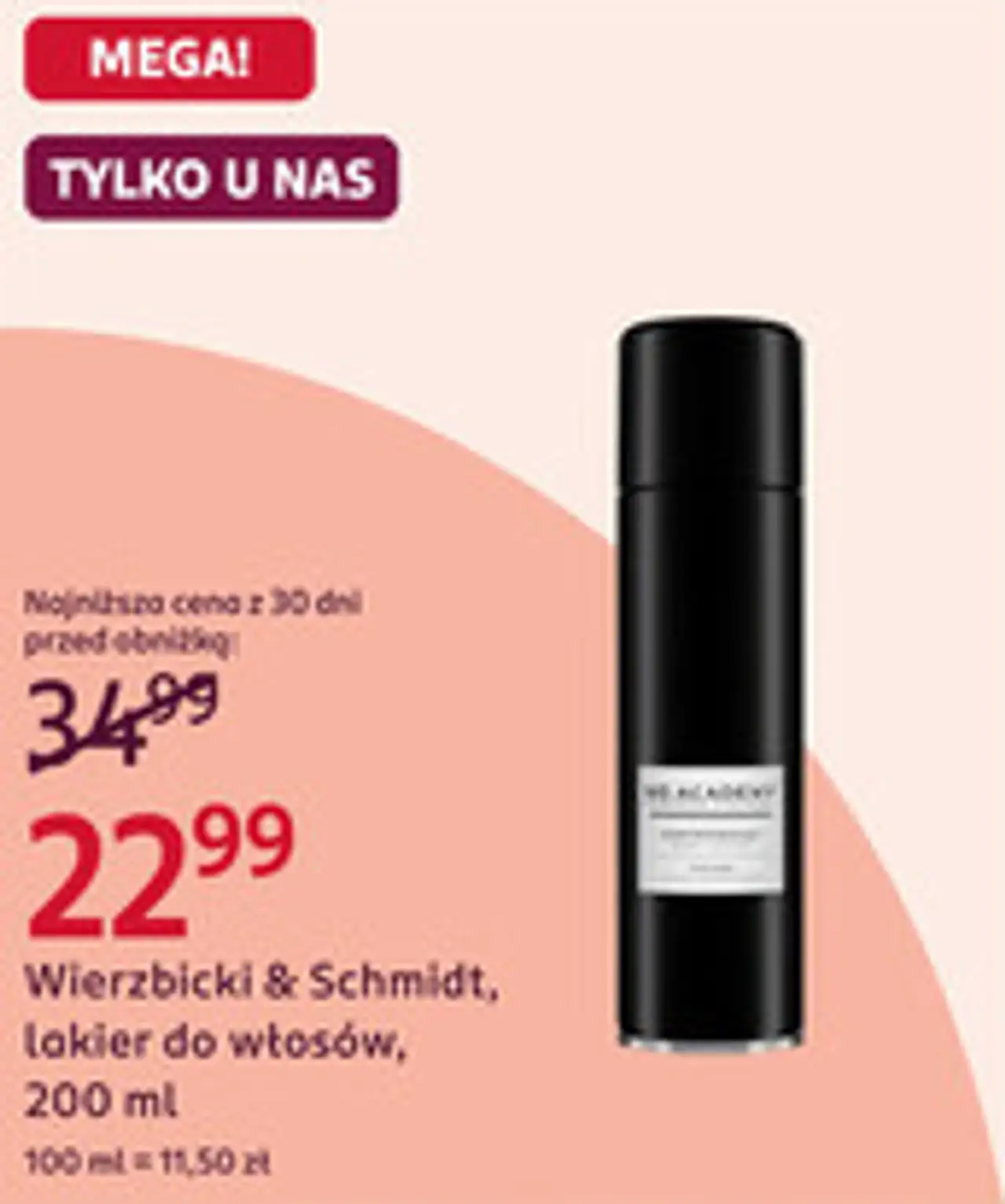 Wierzbicki & Schmidt, lakier do włosów, 200 ml