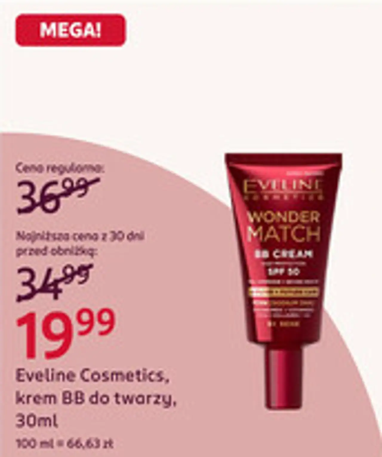 Eveline Cosmetics krem BB do twarzy Wonder Match