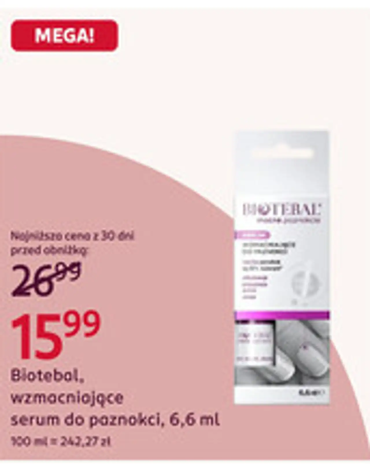 Biotebal wzmacniające serum do paznokci