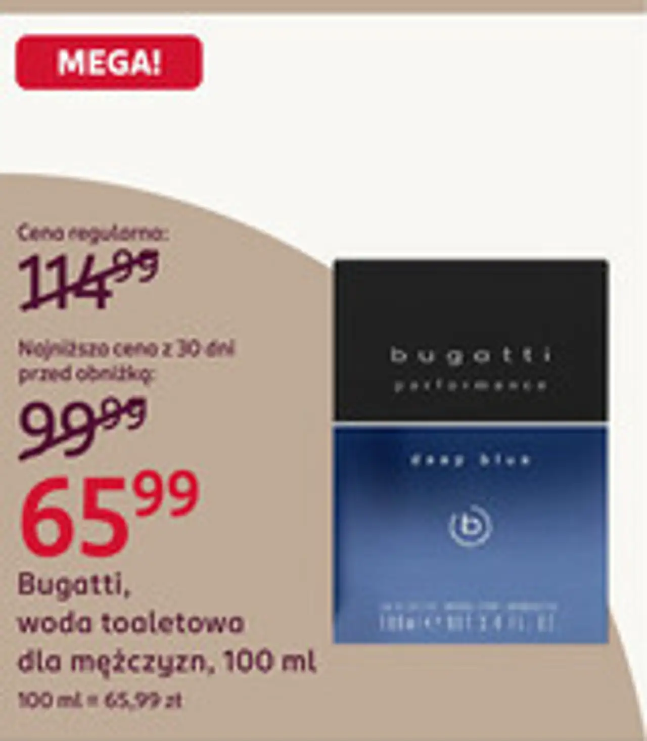 Bugatti woda toaletowa dla mężczyzn