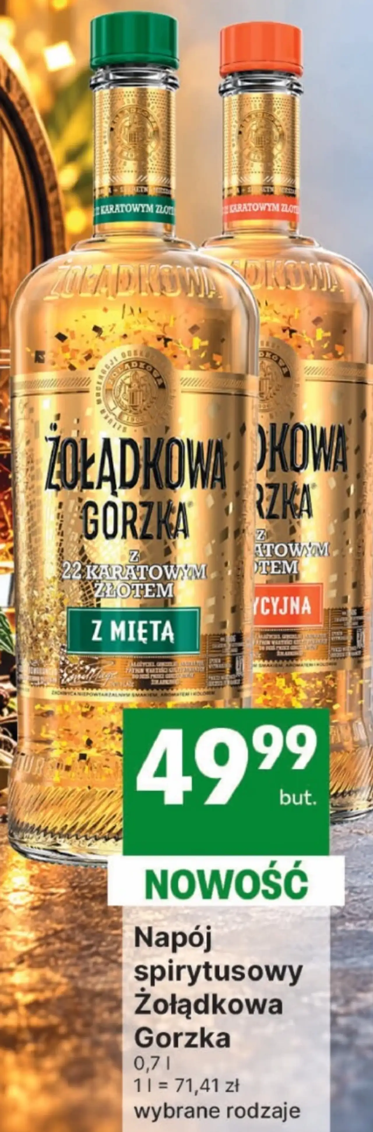 Napój spirytusowy Żołądkowa Gorzka