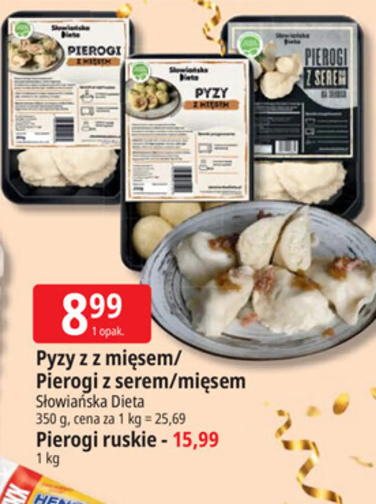 Pyzy z z mięsem / Pierogi z serem/mięsem Słowiańska Dieta