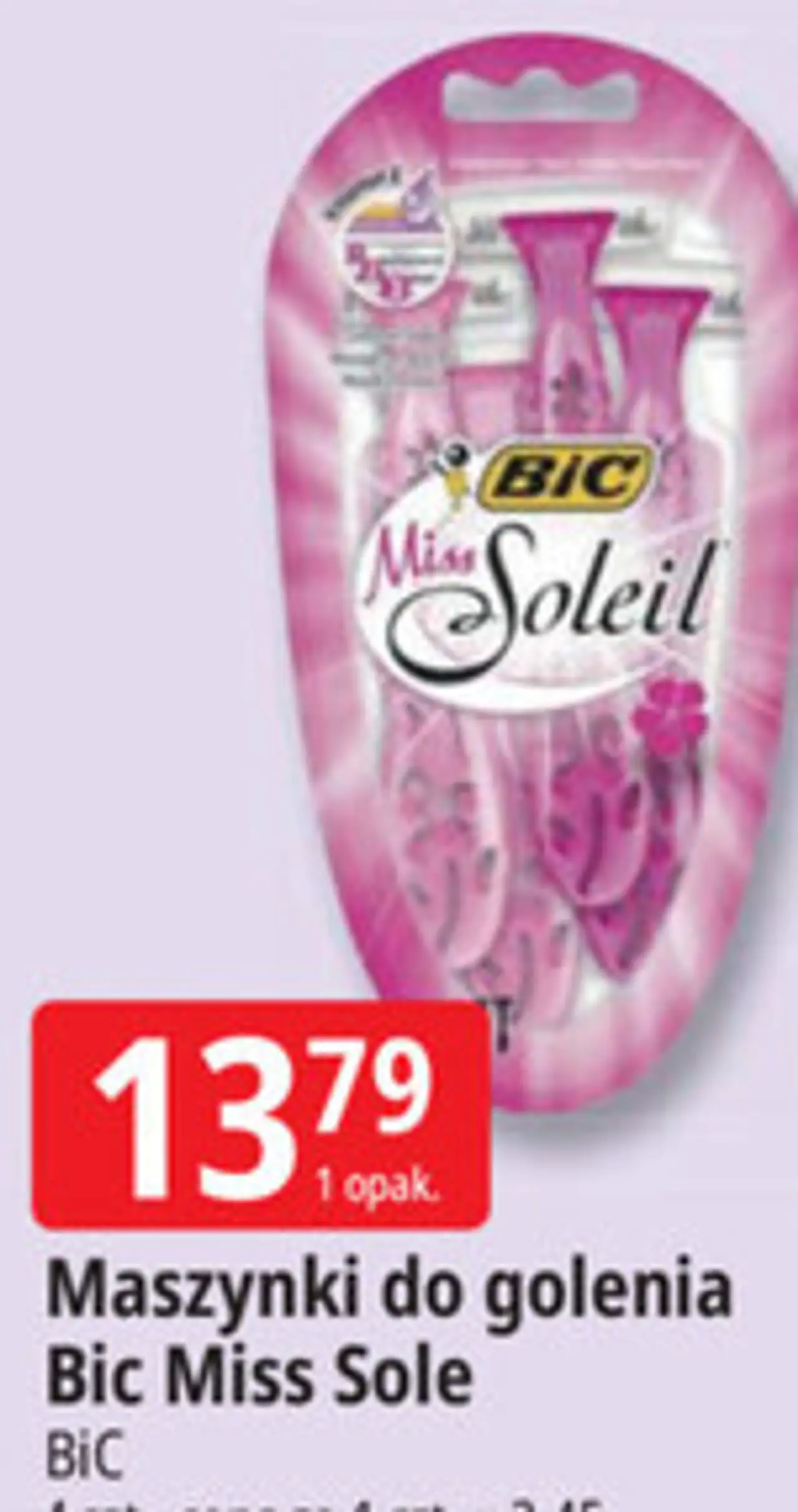 Maszynki do golenia Bic Miss Sole