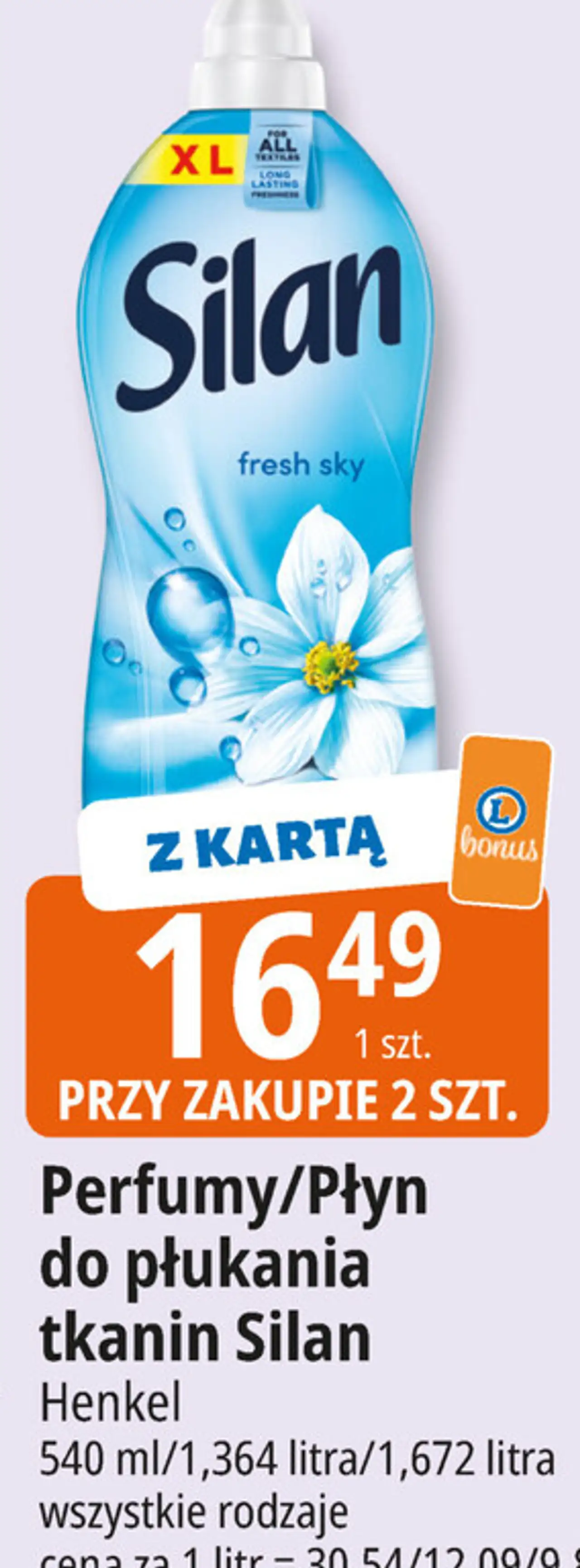 Perfumy/Płyn do płukania tkanin Silan