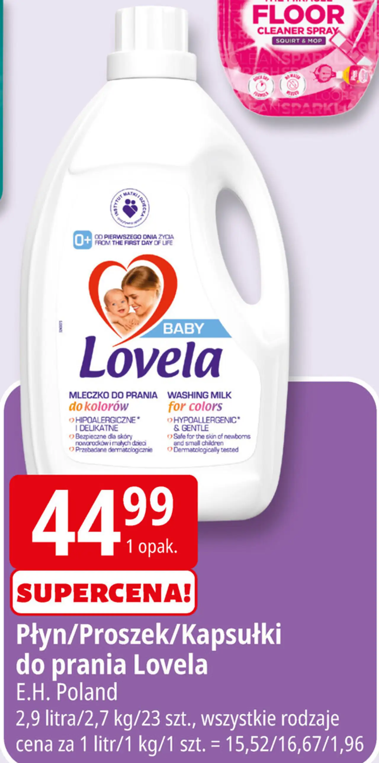 Płyn/Proszek/Kapsułki do prania Lovela