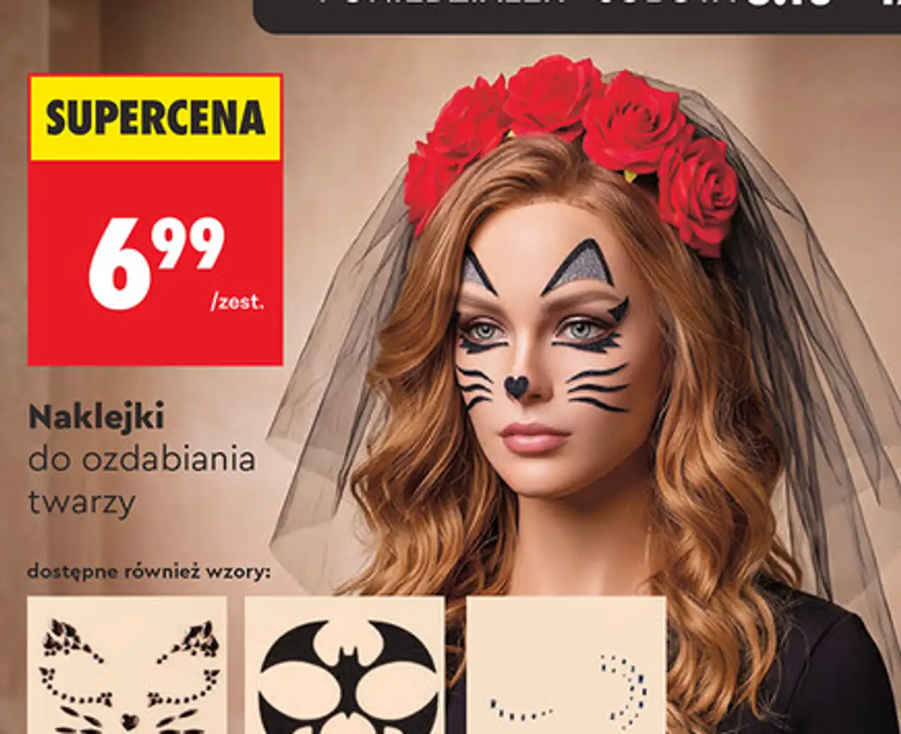 Naklejki do ozdabiania twarzy