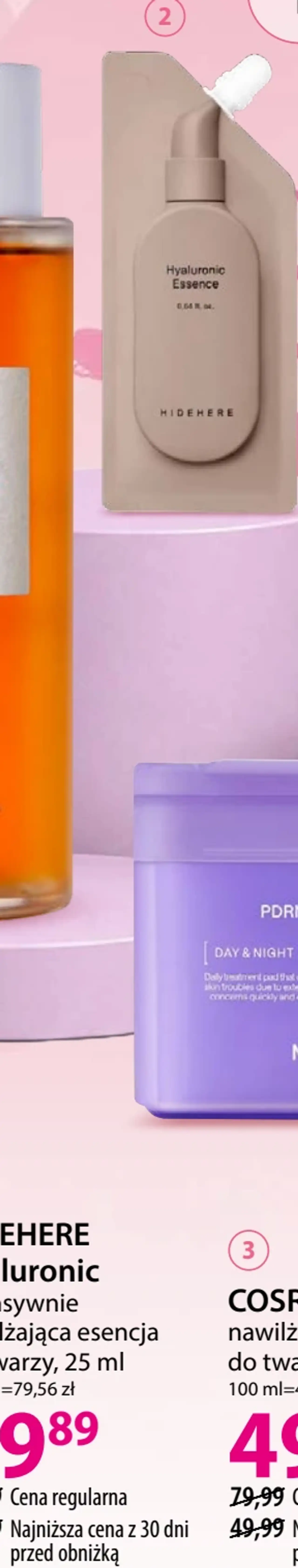 HIDEHERE Hyaluronic intensywnie nawilżająca esencja do twarzy