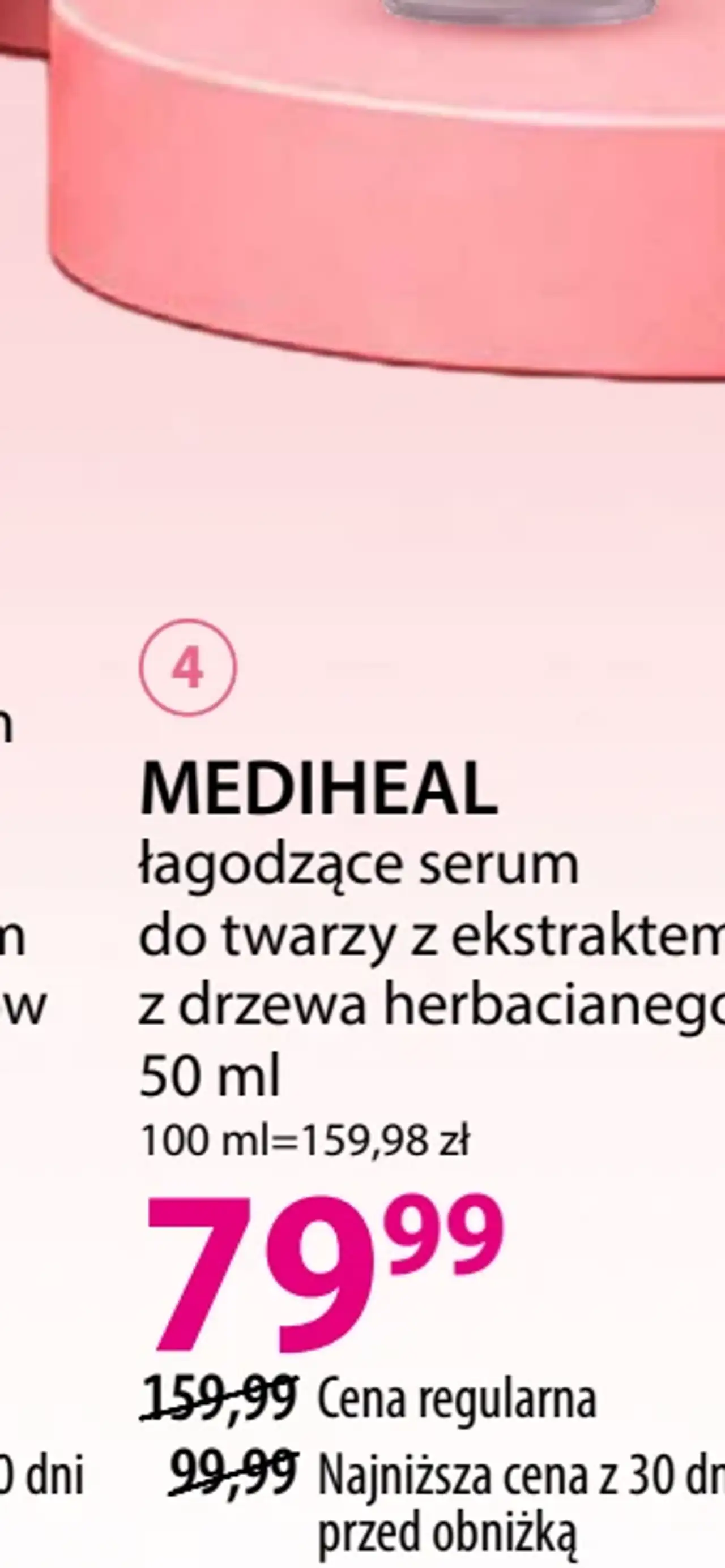 MEDIHEAL łagodzące serum do twarzy z ekstraktem z drzewa herbacianego, 50 ml