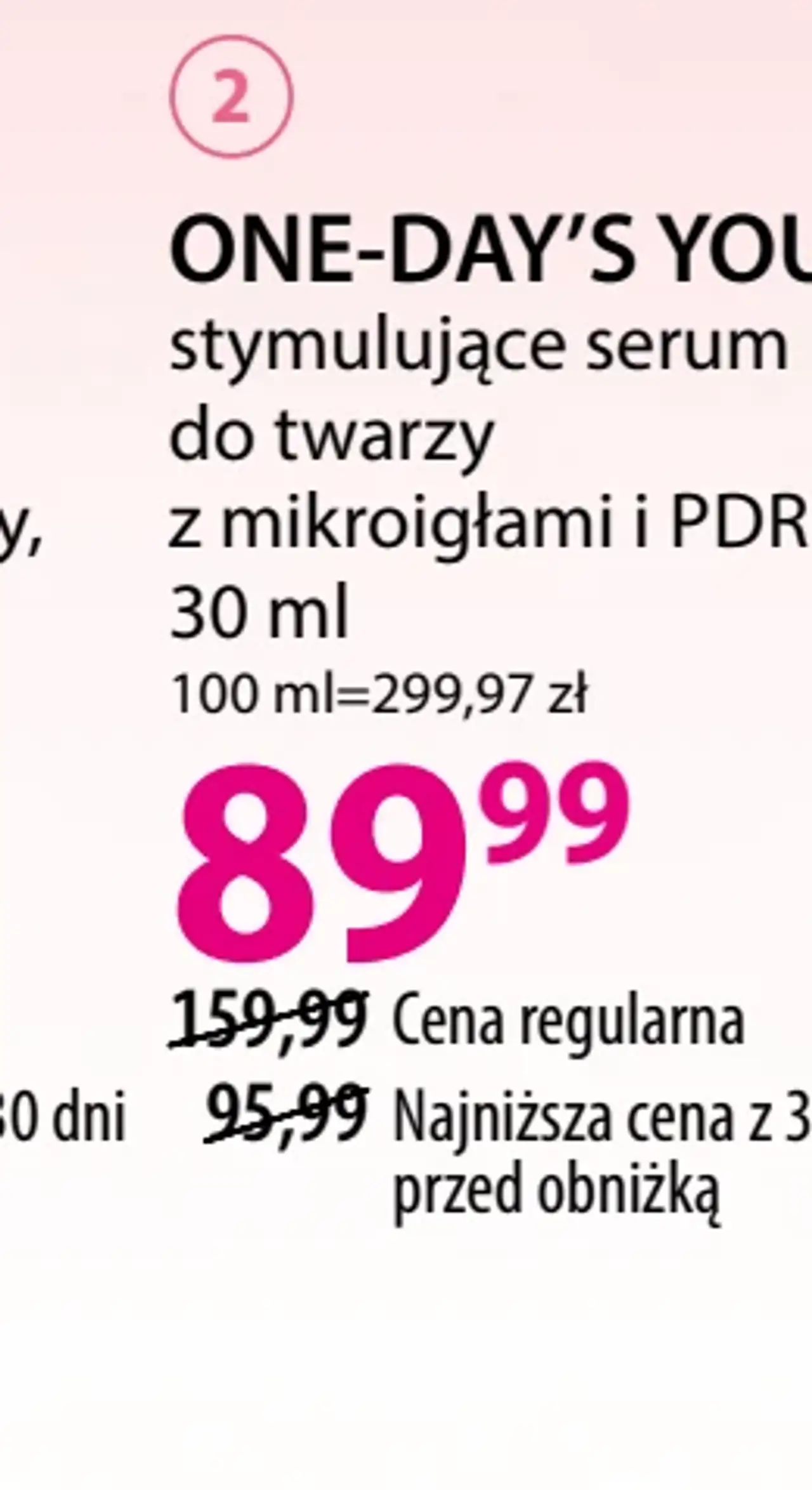 ONE-DAY'S YOU stymulujące serum do twarzy z mikroigłami i PDRN