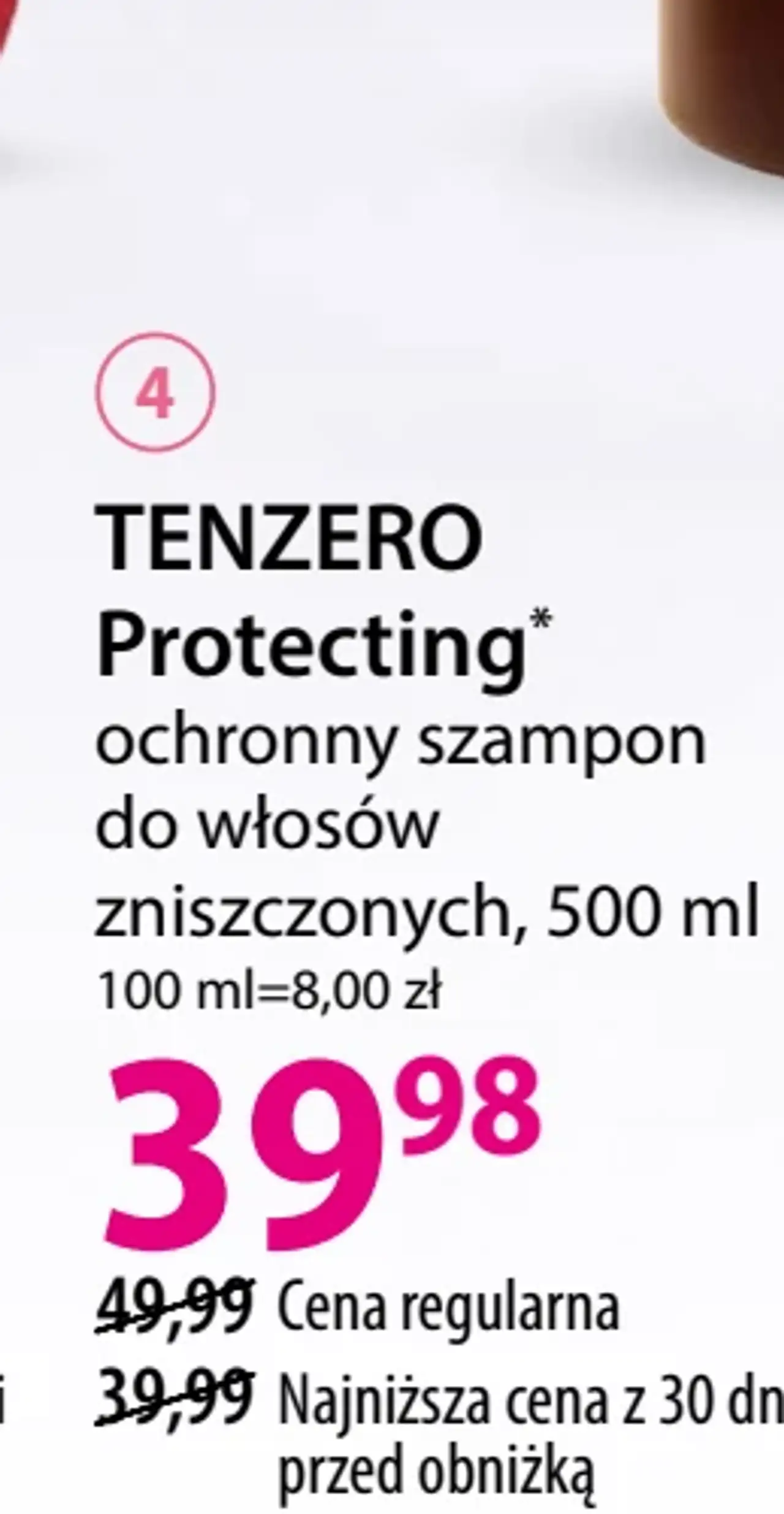 TENZERO Protecting ochronny szampon do włosów zniszczonych