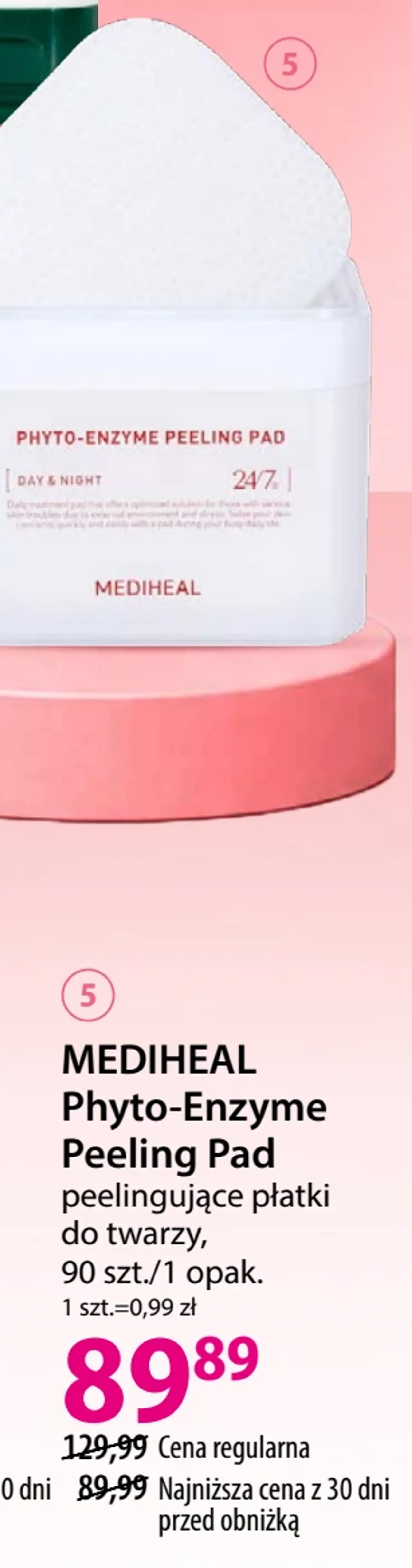 MEDIHEAL Phyto-Enzyme Peeling Pad peelingujące płatki do twarzy