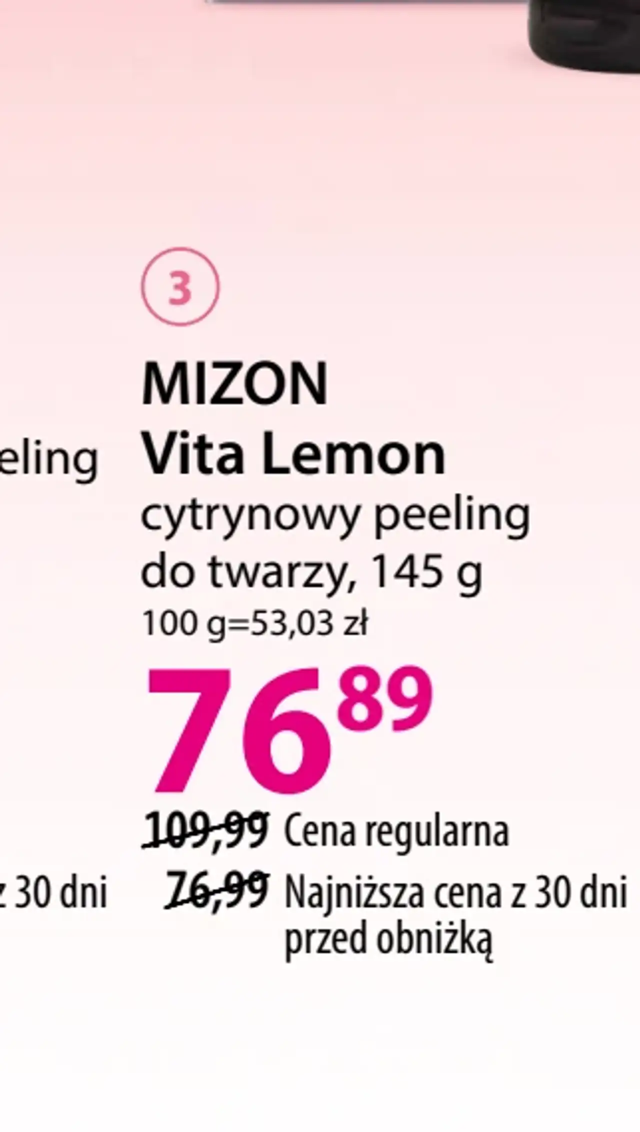 MIZON Vita Lemon cytrynowy peeling do twarzy