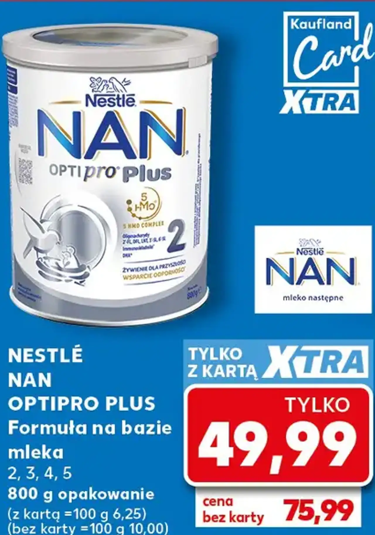 Nestlé NAN OPTIPRO PLUS Formuła na bazie mleka