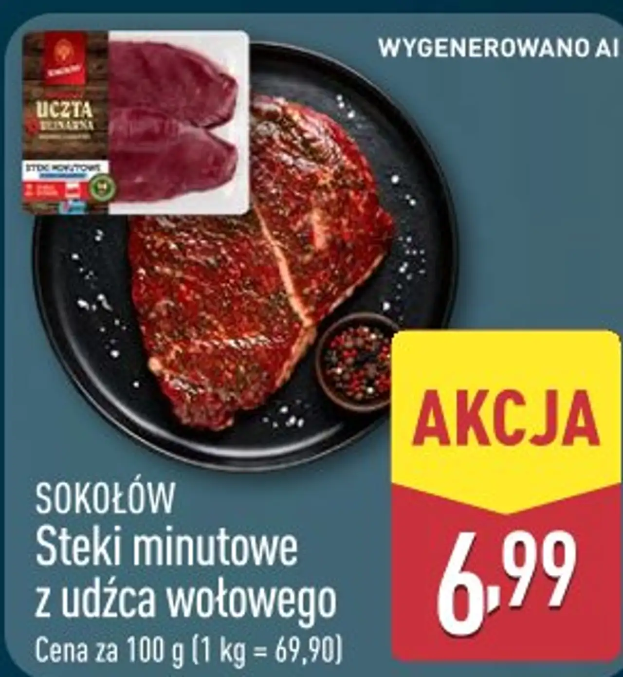 SOKOŁÓW Steki minutowe z udźca wołowego