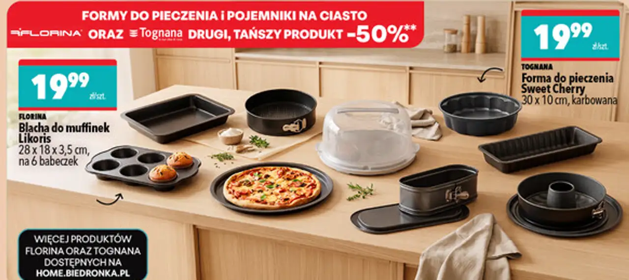 Formy do pieczenia i pojemniki na ciasto Florina, Tognana