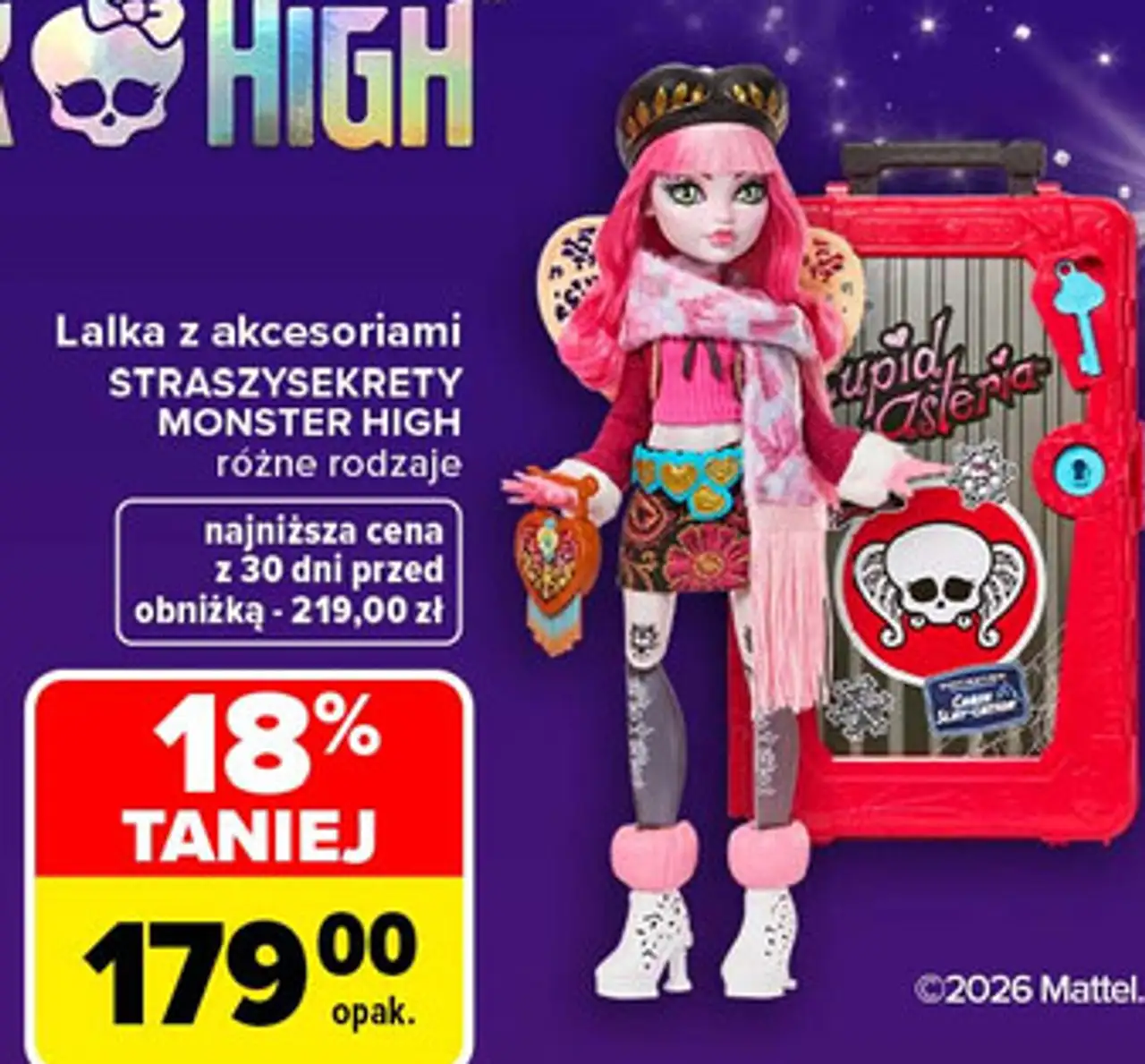 Lalka z akcesoriami Straszysekrety Monster High