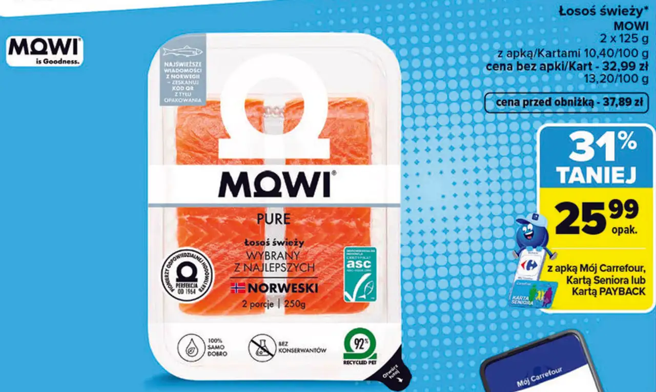 Łosoś świeży MOWI Pure