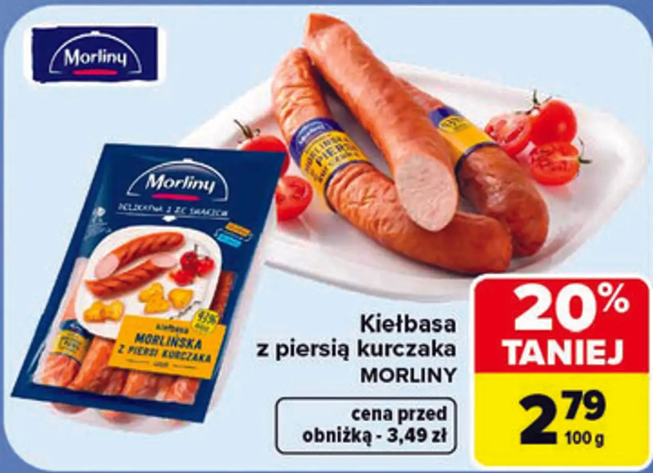Morliny Kiełbasa z piersią kurczaka