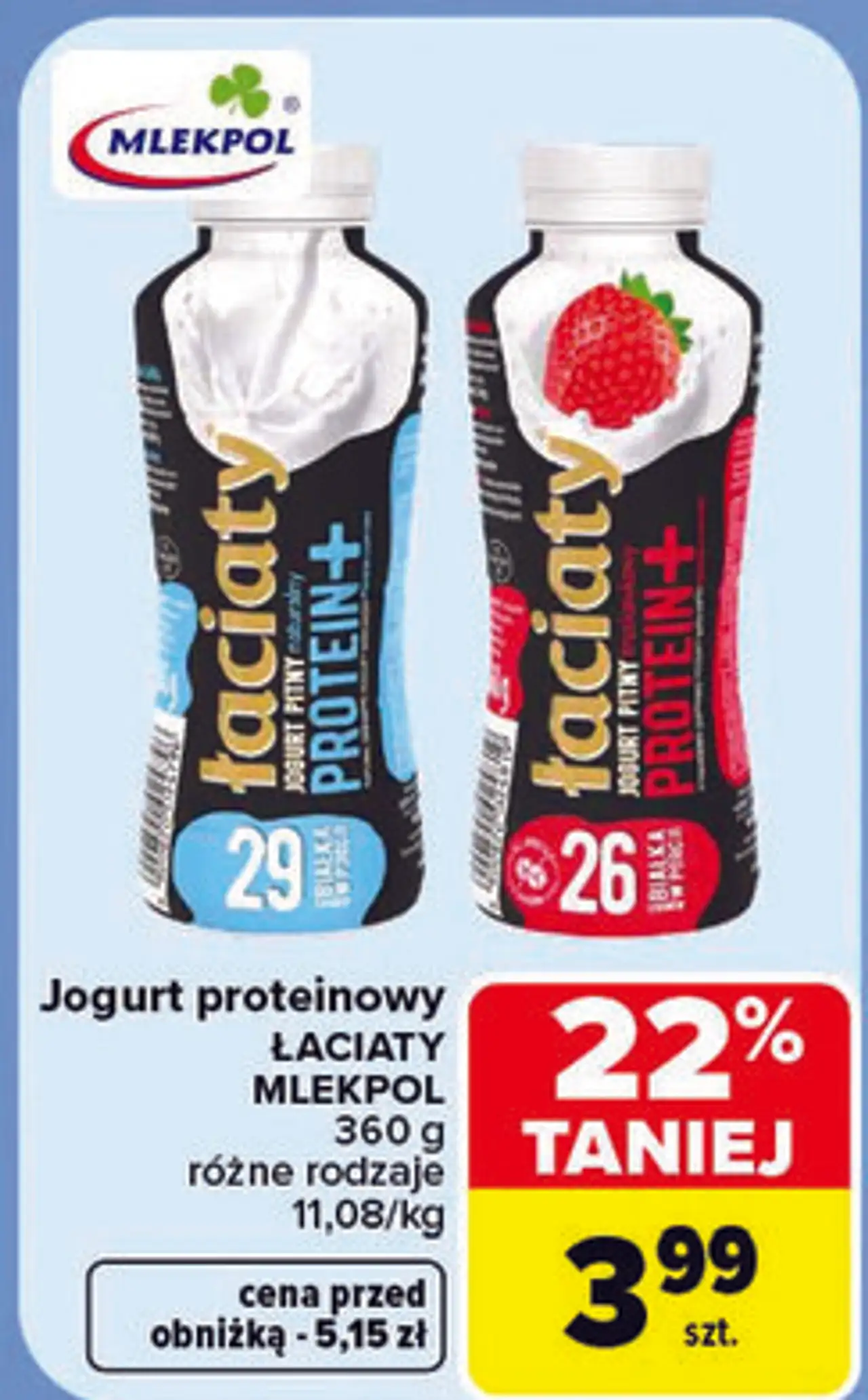 Jogurt proteinowy Łaciaty Mlekpol