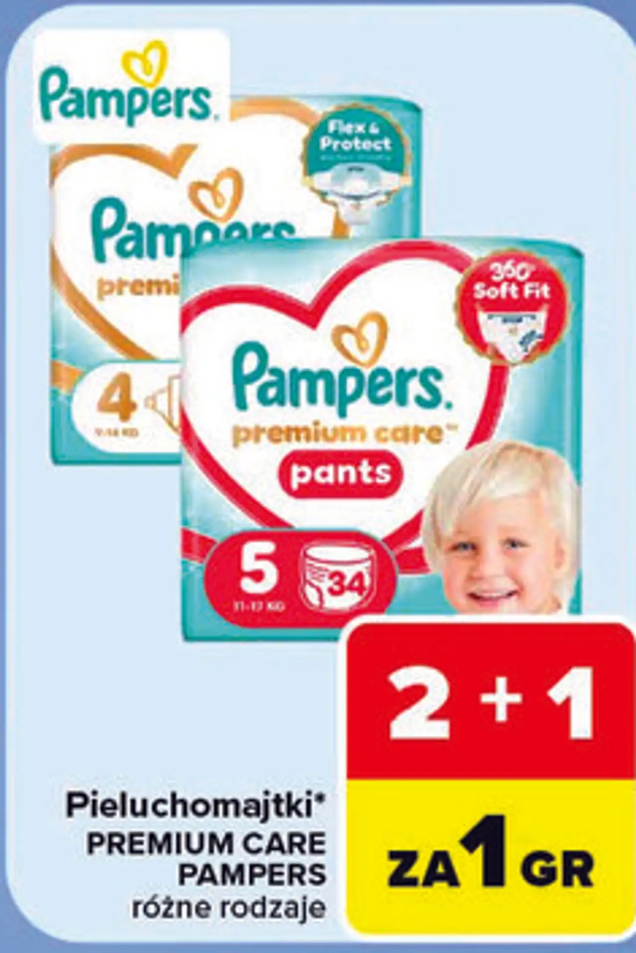 Pieluchomajtki Premium Care Pampers Pants