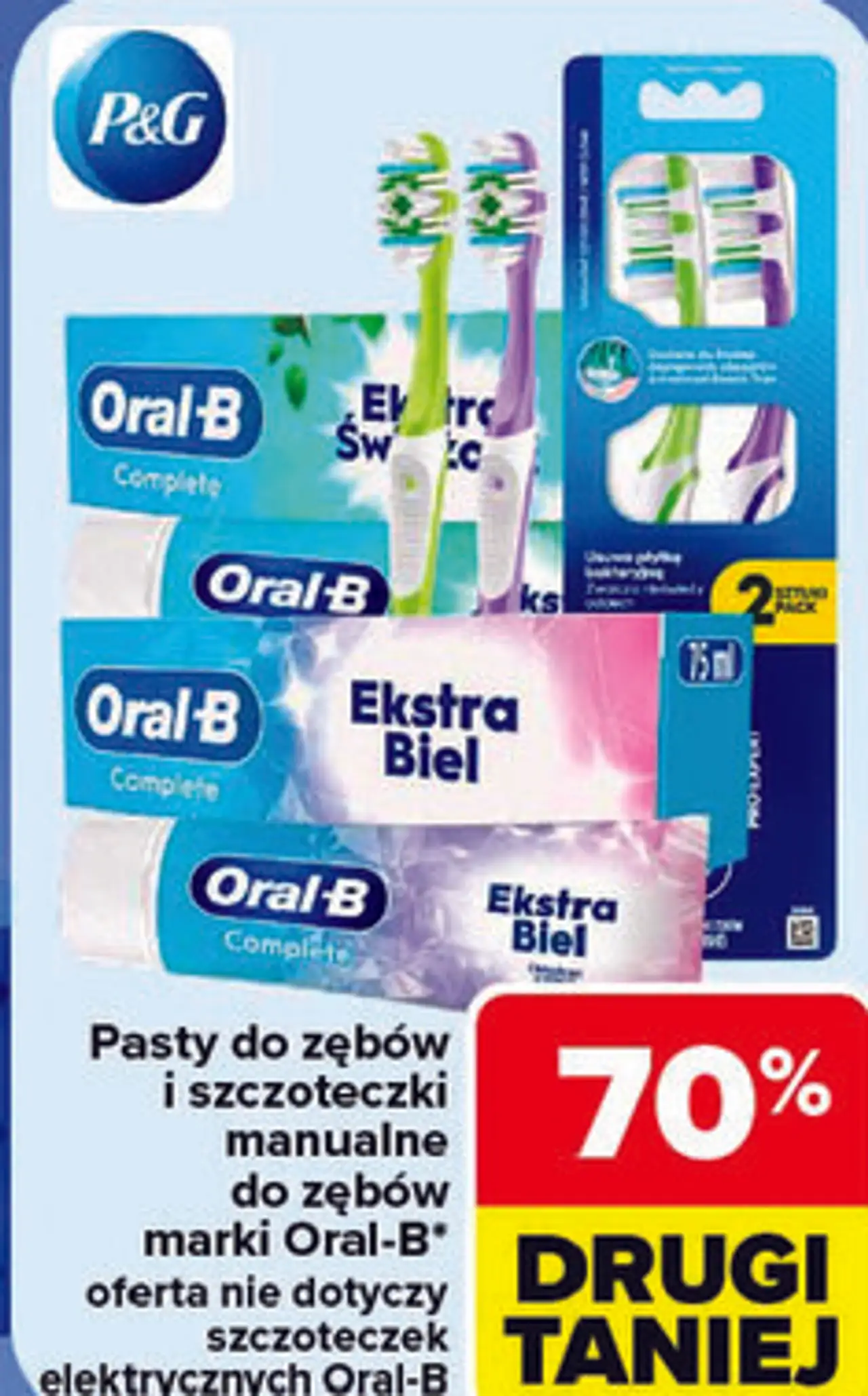 Pasty do zębów i szczoteczki manualne do zębów Oral-B