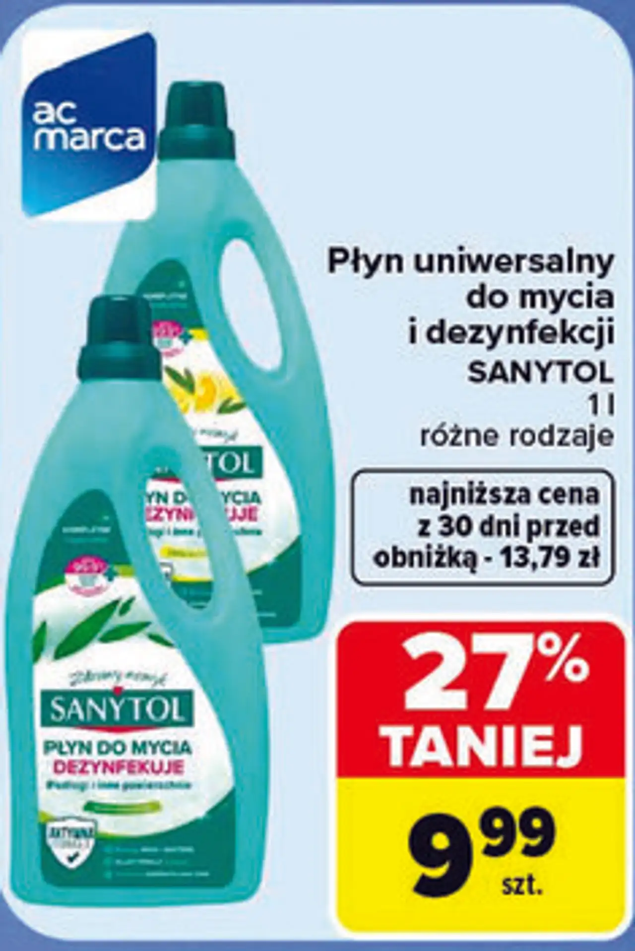 Płyn uniwersalny do mycia i dezynfekcji Sanytol
