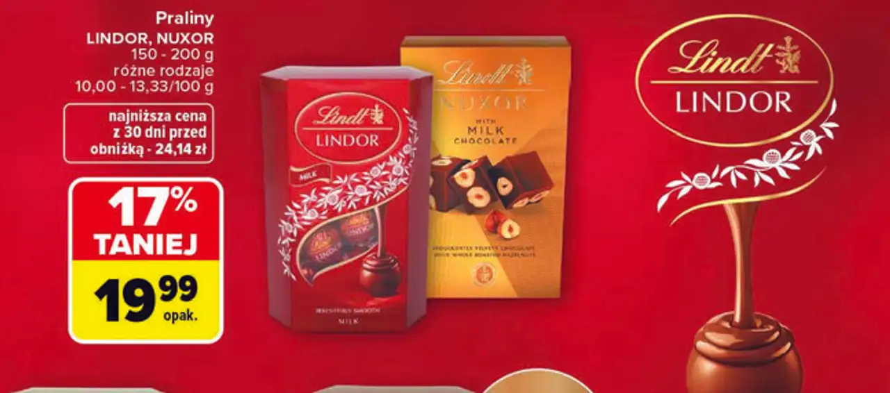 Praliny Lindt Lindor, Nuxor