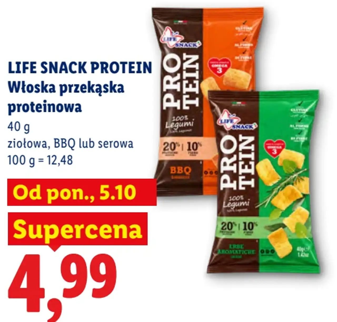 Life Snack Protein Włoska przekąska proteinowa