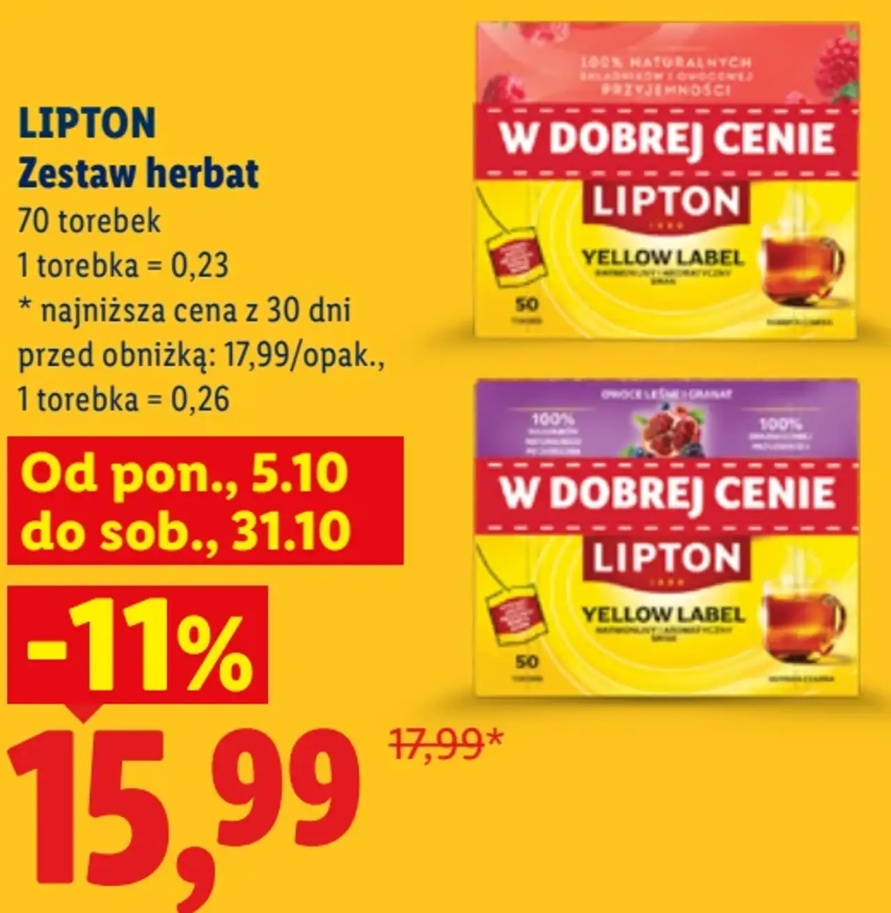 LIPTON Zestaw herbat