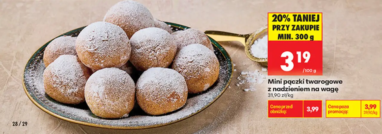 Mini pączki twarogowe z nadzieniem na wagę