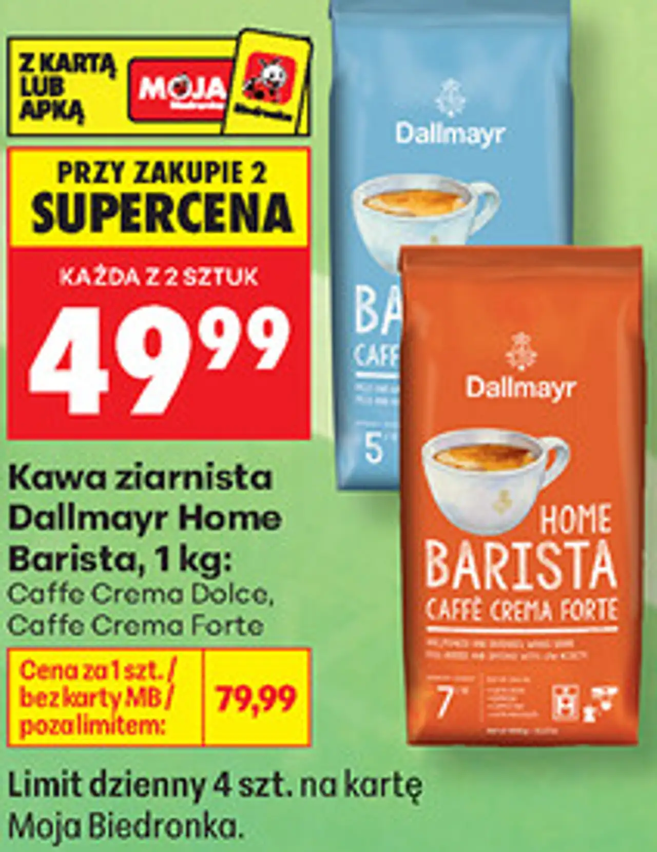Kawa ziarnista Dallmayr Home Barista, 1 kg